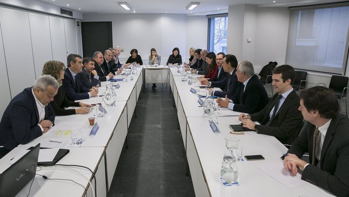 Reunión de coordinación del PP en Génova