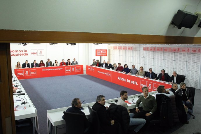 Pedro Sánchez preside la reunión de la Ejecutiva Federal del PSOE