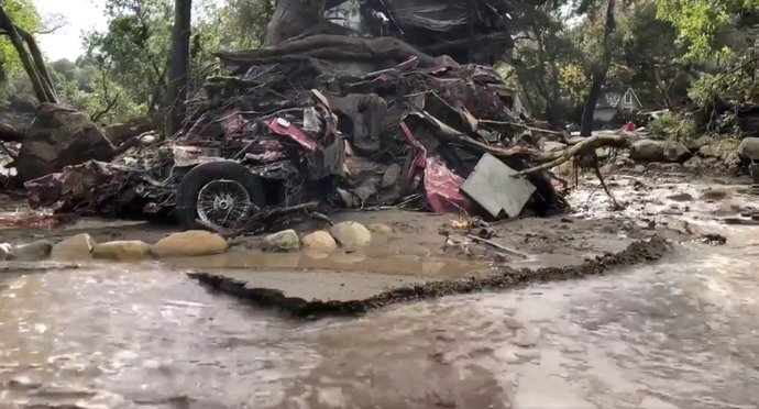 Lluvias torrenciales e inundaciones que han afectado a California, EEUU