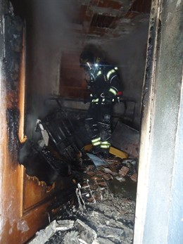 Incendio en Fuenlabrada