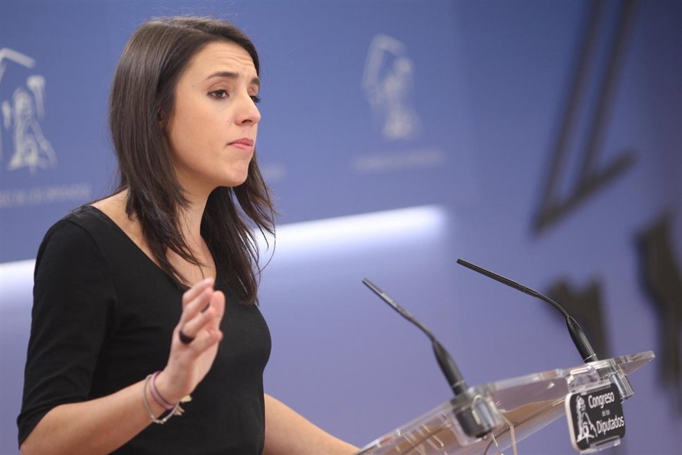Rueda de prensa de Irene Montero en el Congreso