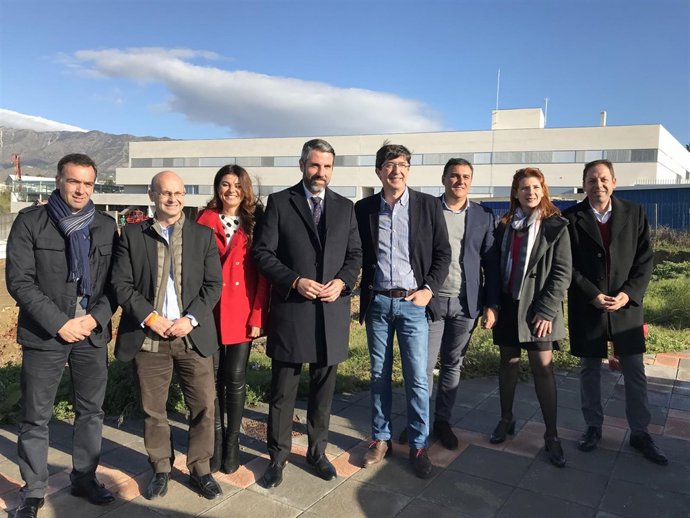 Visita a parcela futuro IEs instituto Las lagunas Mijas maldonado marin white