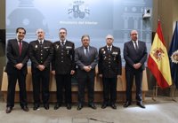 Zoido preside la toma de posesión del nuevo comisario de Extranjería y otros dos cargos de la cúpula de la Policía