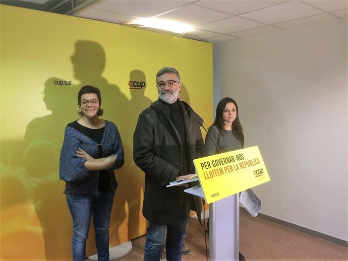 Natàlia Sánchez, Carles Riera, Maria Sirvent, CUP