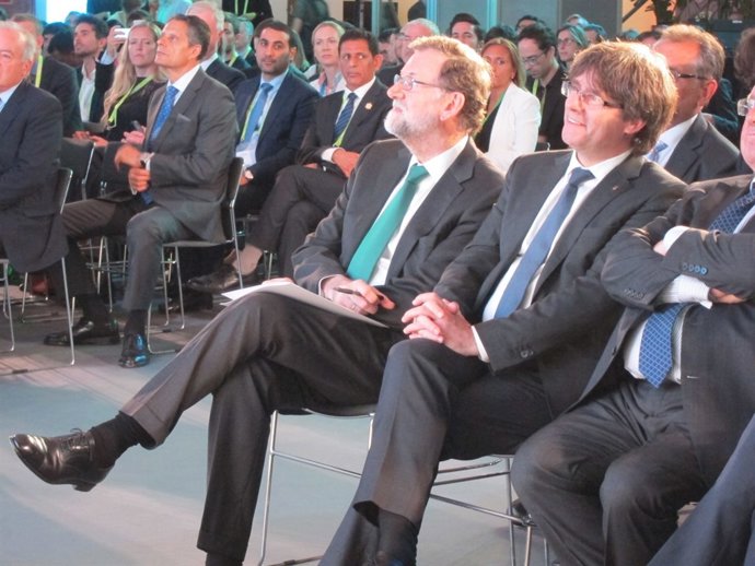 Pres. Del Govern central, M.Rajoy, pte.de la Generalitat, C.Puigdemont
