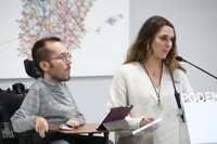 Podemos acusa a Sánchez de estar "desaparecido" y tacha sus propuestas de "papel mojado"