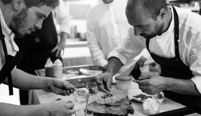 Benito Gómez en la cocina restaurante Bardal ronda estrella michelin