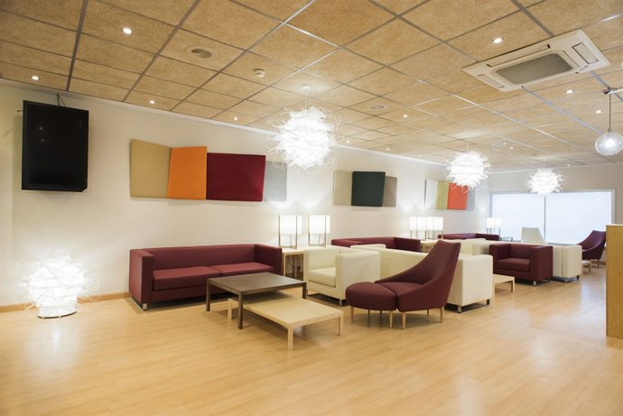 Planta baja de la sala VIP del aeropuerto de Sevilla