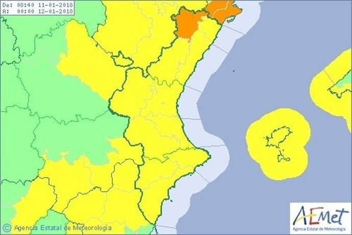 Predicción de este jueves 