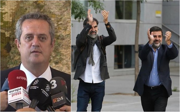 Joaquim Forn, Jordi Sànchez i Jordi Cuixart