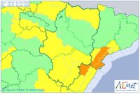 Aviso amarillo por viento en Teruel y nevadas en las tres provincias