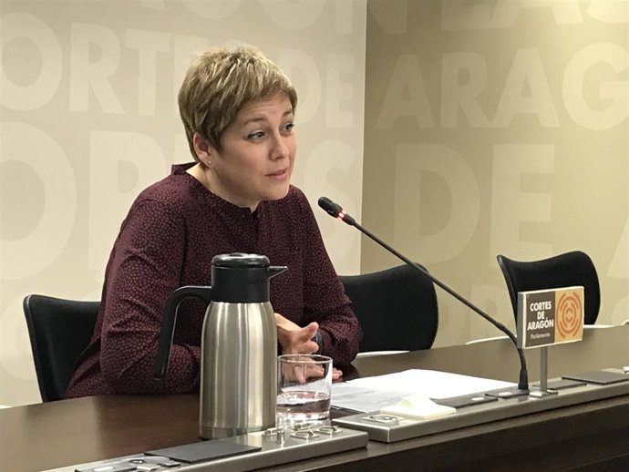 La diputada del PAR en las Cortes de Aragón, Berta Zapater