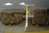 Un investigado por daños en el yacimiento arqueológico de Cerro Maquiz (Jaén) e intervenidas 109 piezas