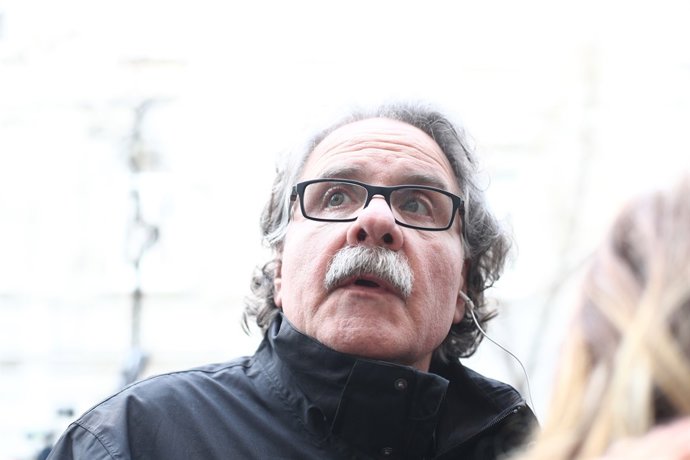 Joan Tardà, a les portes de l'Audiència Nacional