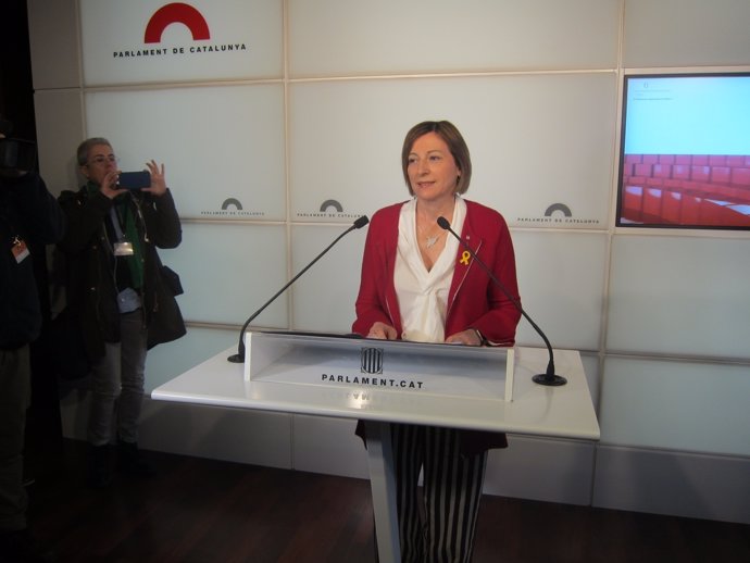  La Presidenta Del Parlament, Carme Forcadell