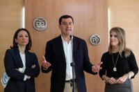 Moreno (PP-A) insiste en que es decisión del alcalde volver a presentarse y asegura que el PP tiene "mucho banquillo"