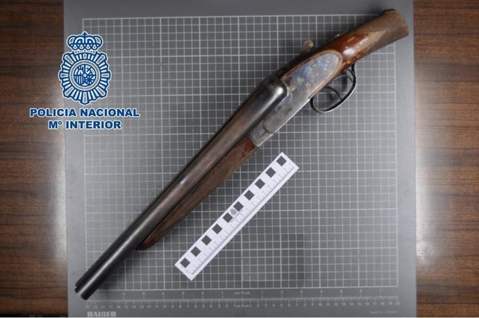 Escopeta recortada intervenida 