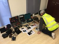 Siete detenidos en Jaén acusados de formar una banda dedicada a robar camiones en áreas de servicios