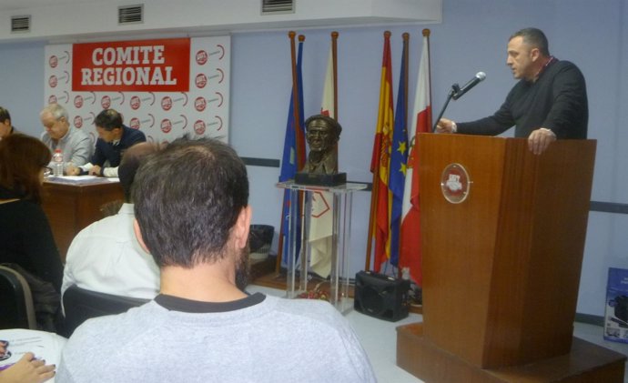 Carmona en el comité regional de UGT