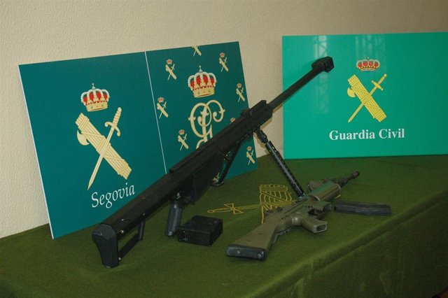 Armas incautadas en Segovia