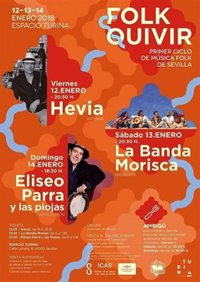 Hevia, la Banda Morisca y Eliseo Parra, protagonistas del I Ciclo de Música Folk en el Espacio Turina de Sevilla