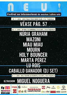 El Festival Neu! de Girona torna aquest gener amb Núria Graham, Mazoni