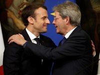 Macron arropa a Gentiloni de cara a las elecciones generales en Italia