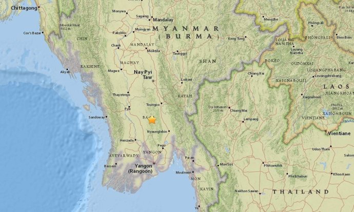Terremoto de magnitud 6 en Birmania