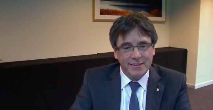 Videoconferencia de Carles Puigdemont