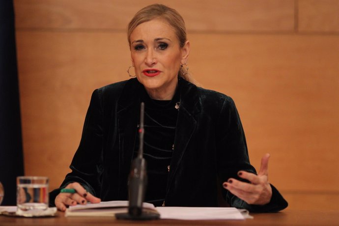 Cristina Cifuentes en rueda de prensa tras el Consejo de Gobierno