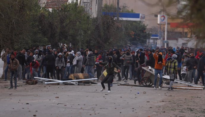 Protestas en Túnez