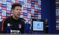 Simeone: "Lo que nos hace siempre mejores es no quedarnos a mirar"