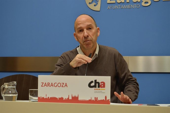 El portavoz de CHA en el Ayuntamiento de Zaragoza, Carmelo Asensio