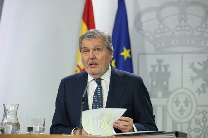 Méndez de Vigo en la rueda de prensa posterior al Consejo de Ministros