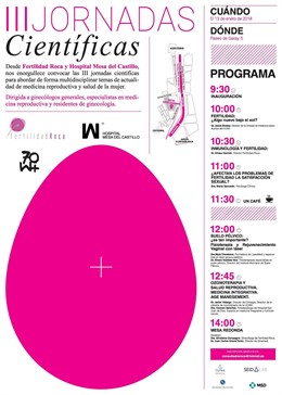 Imagen del cartel de la III Jornadas Científicas sobre Fertilidad