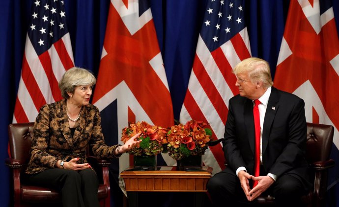 Theresa May y Donald Trump