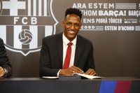 Yerry Mina: "Gracias a los que hicieron posible que llegara al mejor club del mundo"