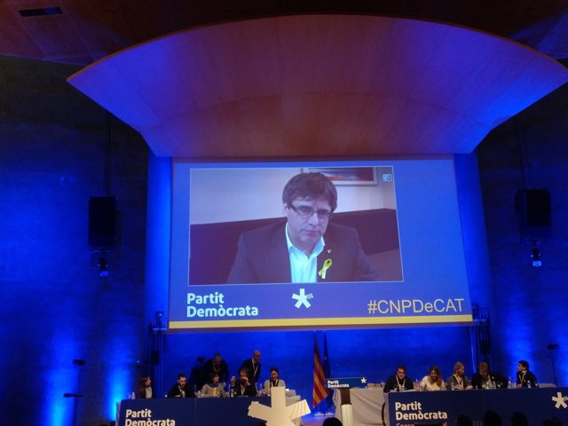  Carles Puigdemont al Consell Nacional del PDeCAT
