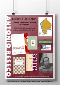 La Asociación Norbanova de Cáceres reanuda su aula de lectura con una sesión del escritor villanovense Antonio Reseco