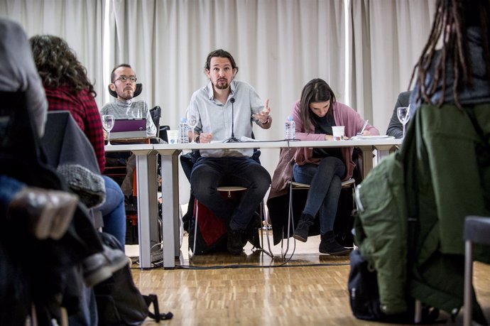 Pablo Iglesias, secretario general de Podemos, en el Consejo Ciudadano