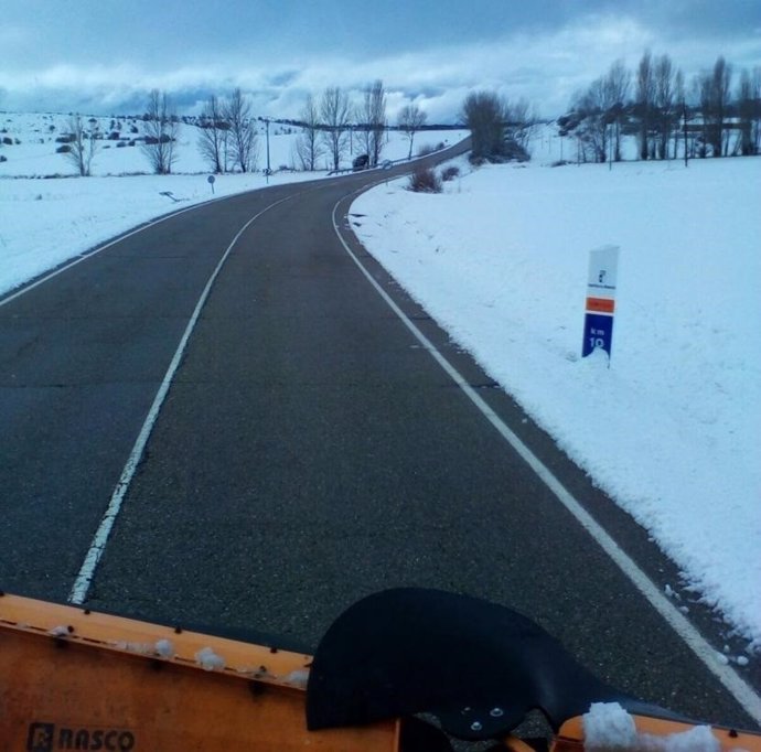 Carretera con nieve