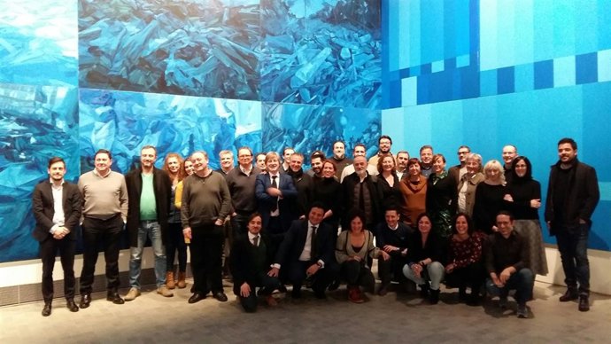 Encuentro de productores audiovisuales en el IAACC Pablo Serrano.