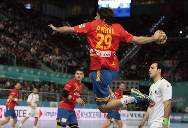 Aitor Ariño España - Algeria Campeonato del mundo Balonmano 2013