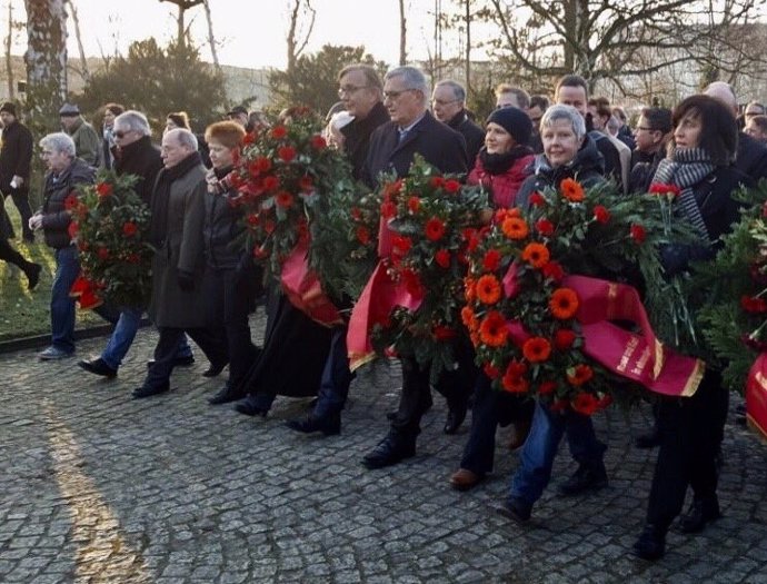 Homenaje a Rosa Luxemburgo y Karl Liebknecht en Berlín