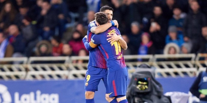 Suárez se acerca a Messi en el Pichichi