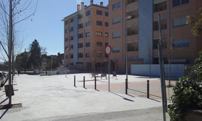El bloque de pisos nuevos en el barrio de Arraona de Sabadell 