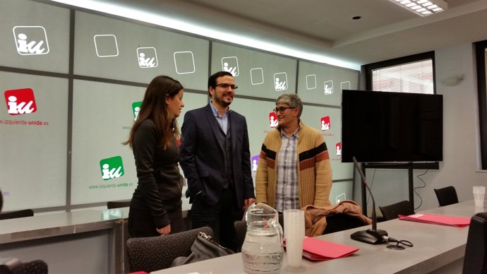 Alberto Garzón en la reunió Coordinadora Federal d'Esquerra Unida 