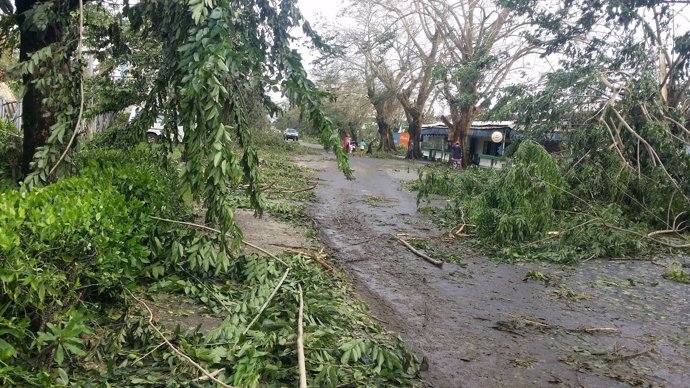 Fotografía tras el paso del ciclón tropical Ava en Toamasina (Madagascar)