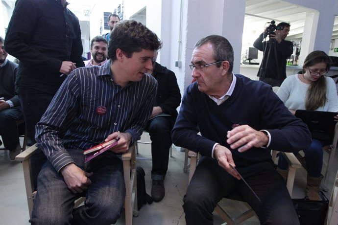 Miguel Ongil y Juan Pedro Yllanes, de Podemos