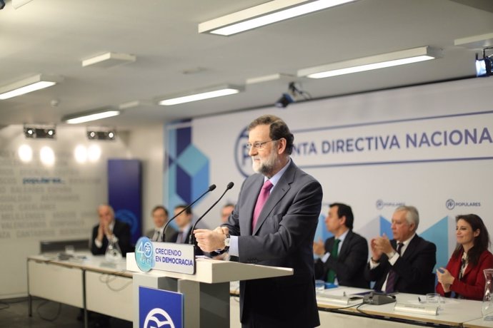 Rajoy presideix la Junta Directiva Nacional del PP